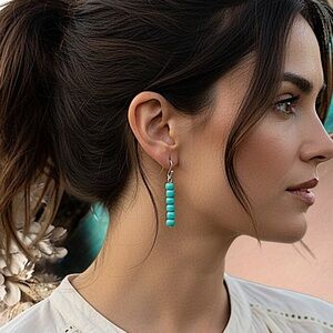 5 For $25💫Santa Fe Boho Turquoise Dangles Earrings